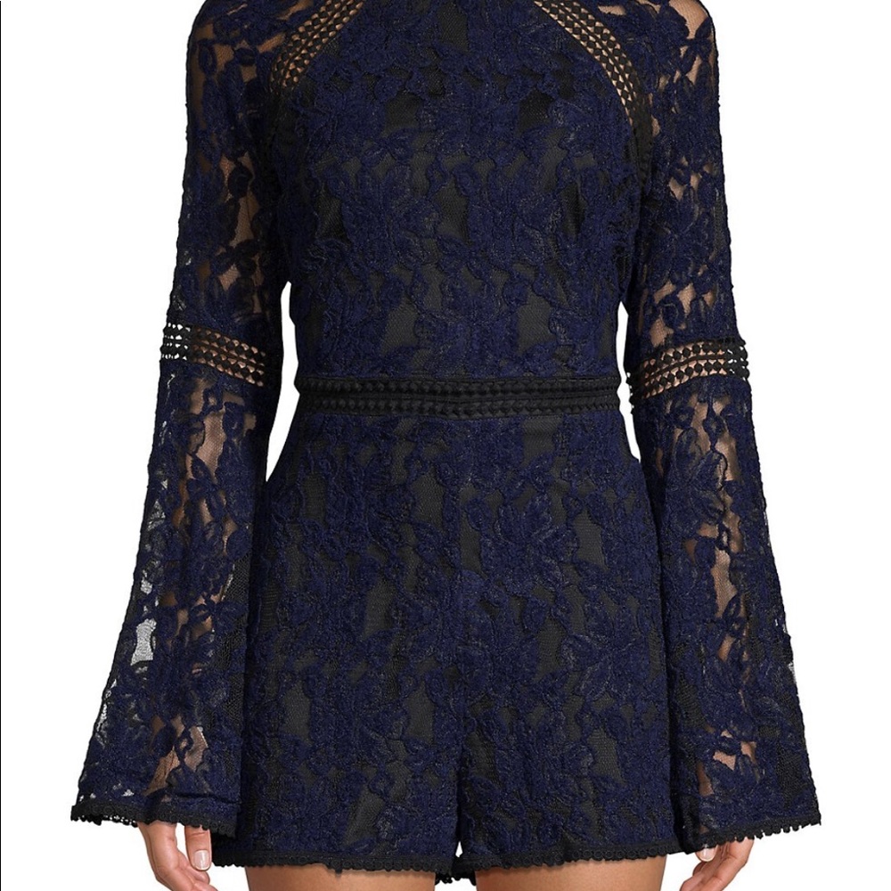 Cupcakes and Cashmere Cally Chenille Lace Romper